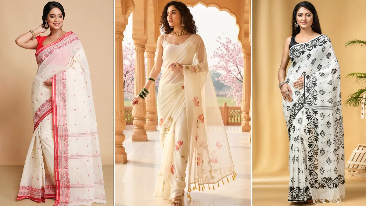 5 Light And Comfortable Tant Saree Designs For Durga Puja 2026