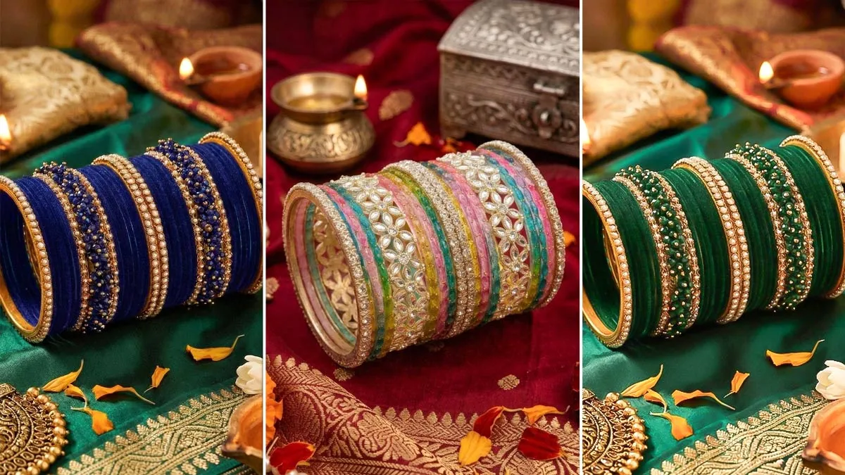 Karwa Chauth Fashion Guide: 5 Contrast Bangle Designs To Pair With A Classic Red Saree