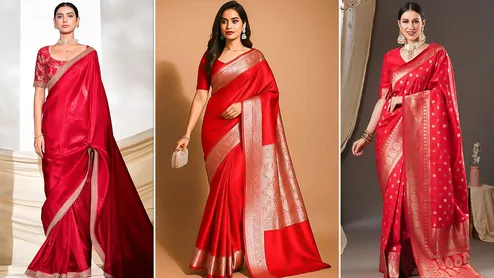 Karwa Chauth 2026: 5 Timeless Red and Gold Saree Designs To Elevate Your Ethnic Look