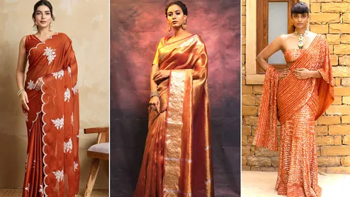 5 Rust Orange Saree Designs To Try This Festive Season