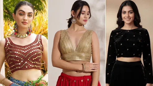 Karwa Chauth 2026: 5 Trending Blouse Designs To Pair With A Red Saree