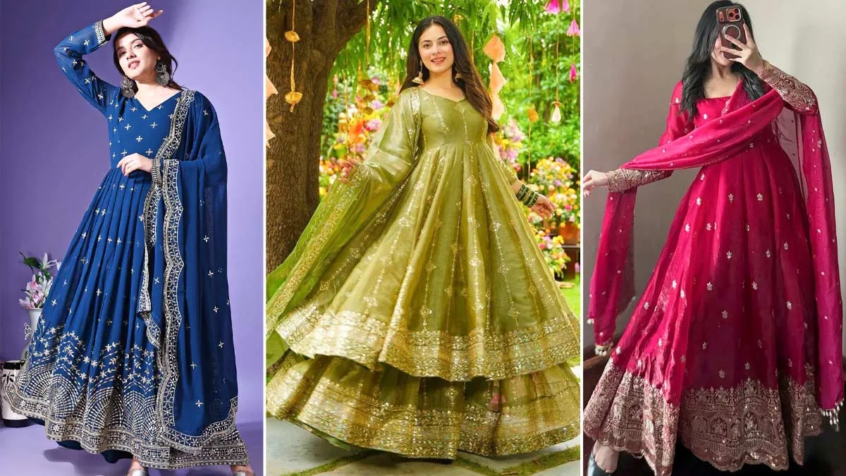 Karwa Chauth 2026 Style Guide: 7 Flowy Anarkali Suits Perfect For Evening Puja Rituals