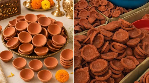Old Diyas For Diwali