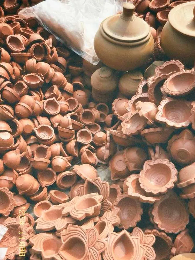 earthen diyas for diwali