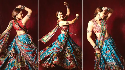 sharvari wagh patola torani lehenga