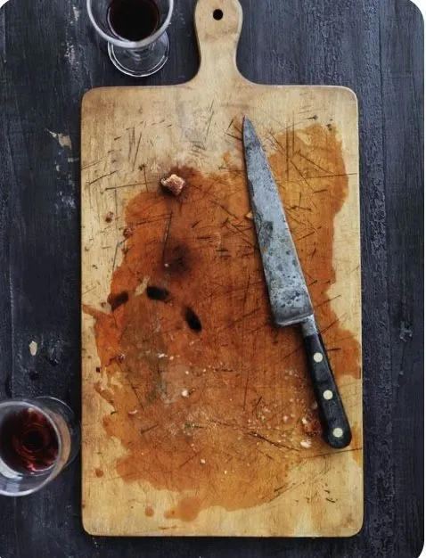 old chopping board