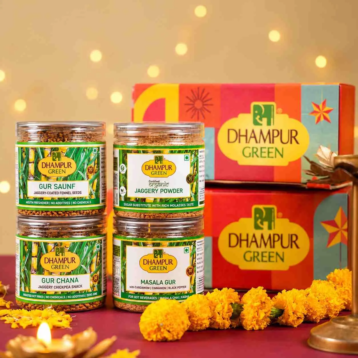 Festive Dhampur Green Diwali Gift
