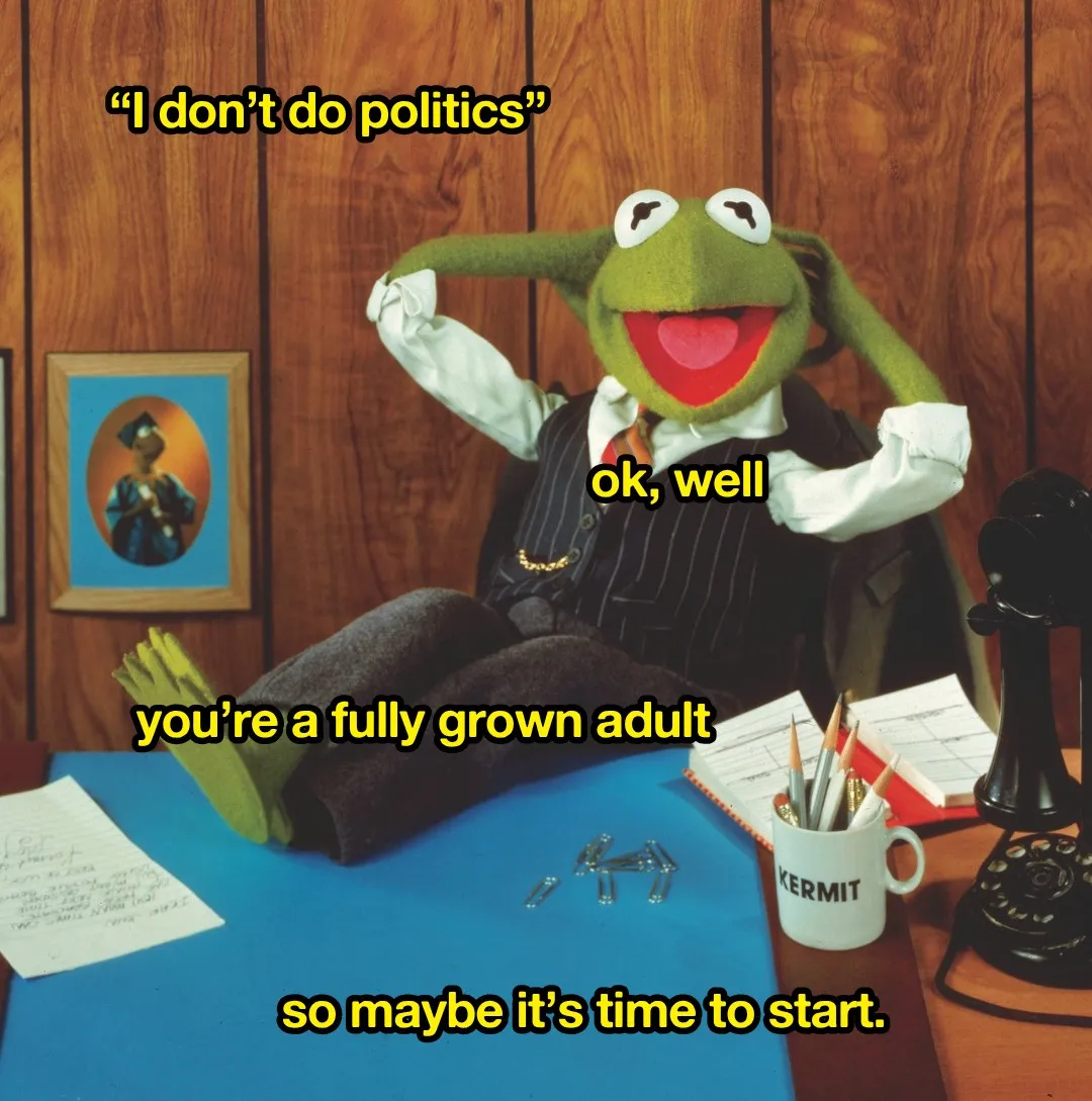I don't do politics