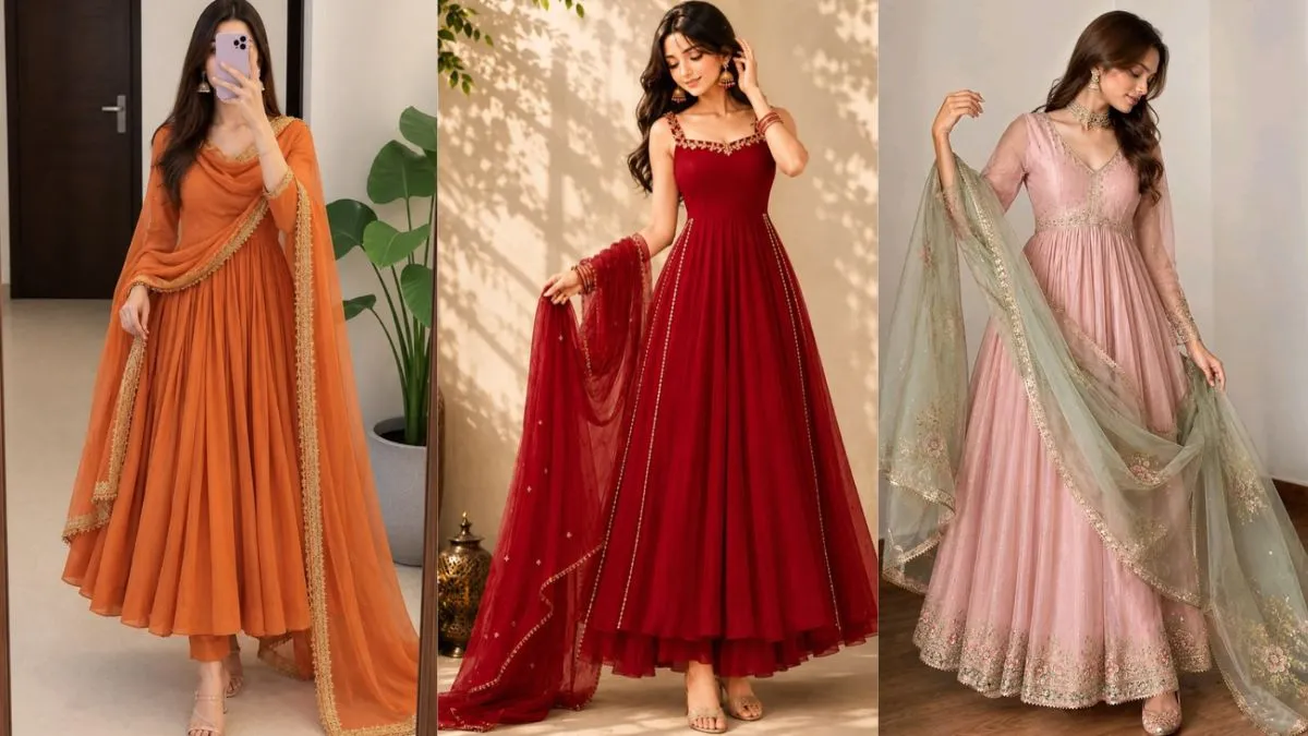 Georgette Anarkali _ Source_ Pinterest