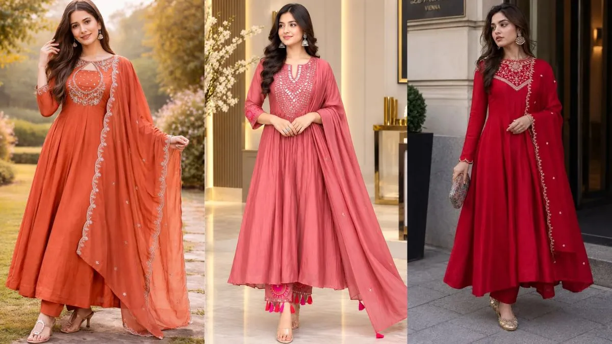 Silk Anarkali Suit _ Source_ Pinterest