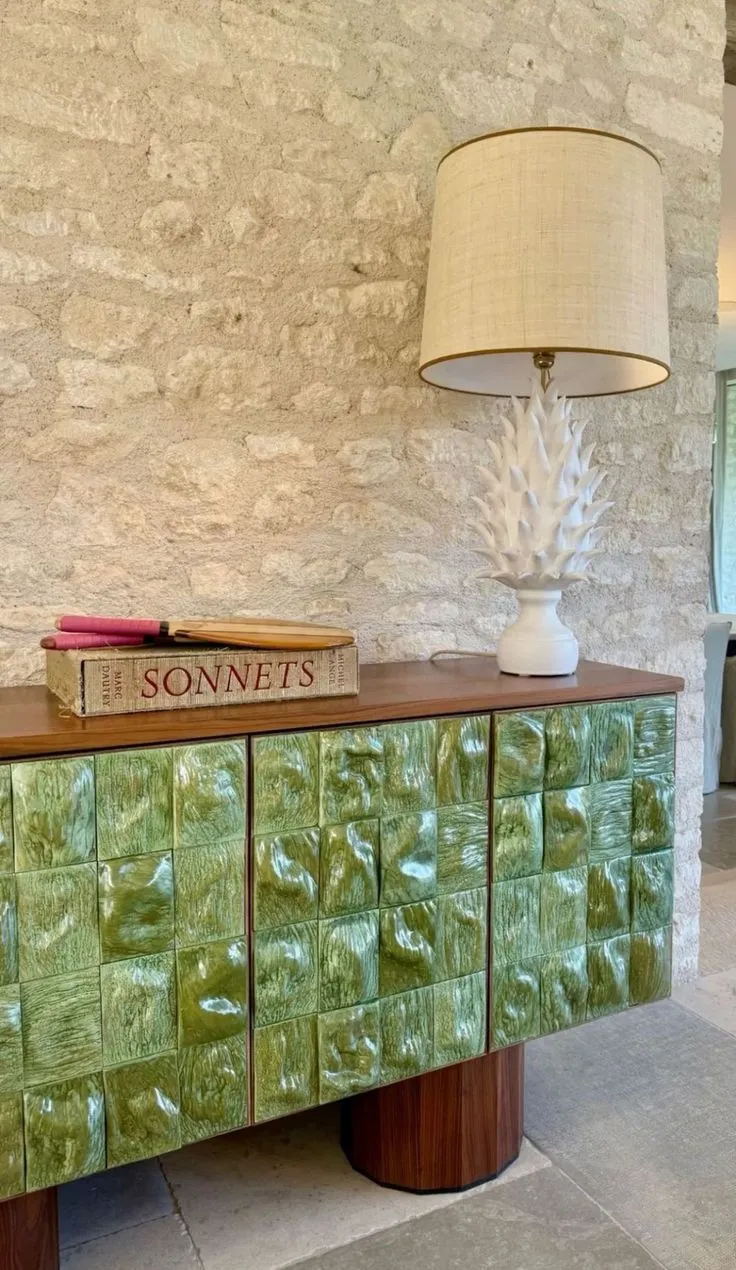 tiles on furniture