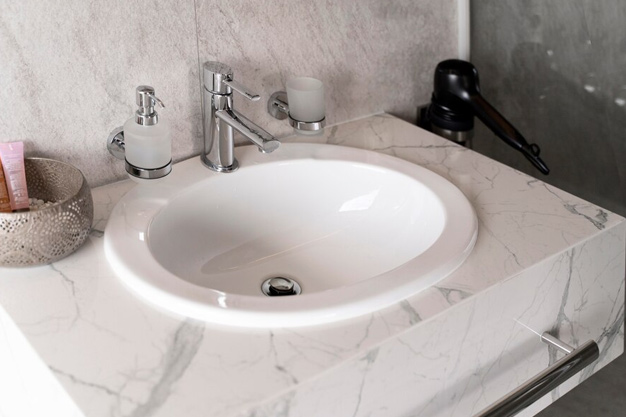 How to clean marble sink