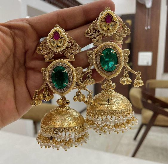 multi color jhumki