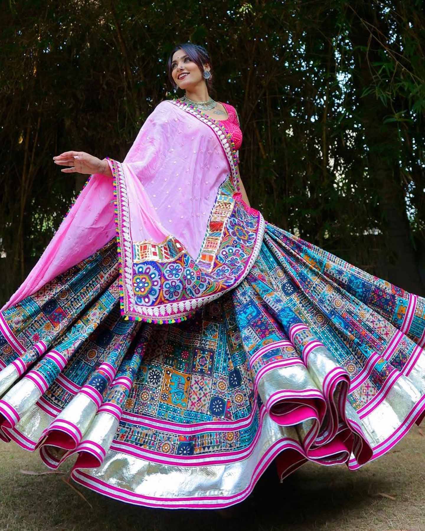 digital printed lehenga choli