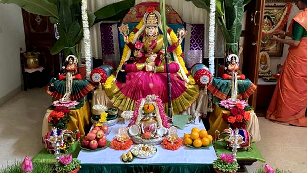 Flower Decoration for Mata ki chowki