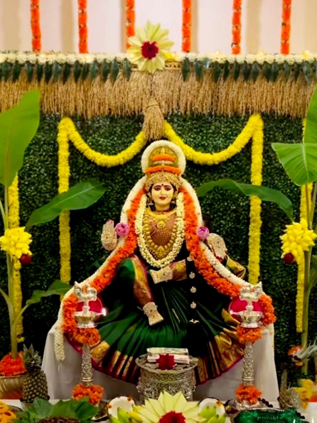 How to decorate mata chowki for navratri with important things