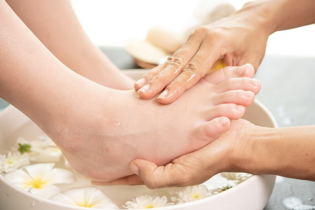 Foot massage for healthy body