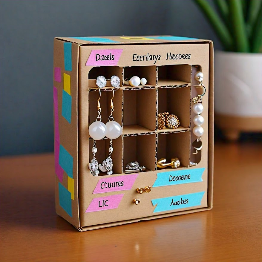 How to Make Organizer With Cardboard
