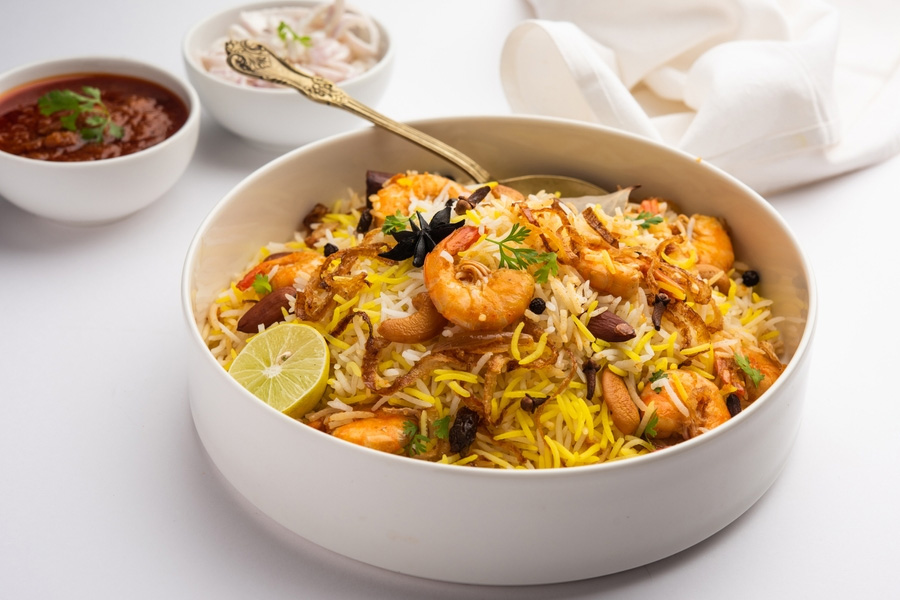 Kolambi bhaat recipe