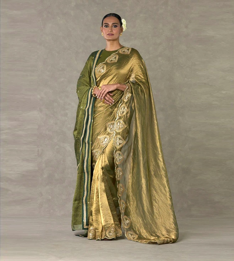 chanderi silk saree
