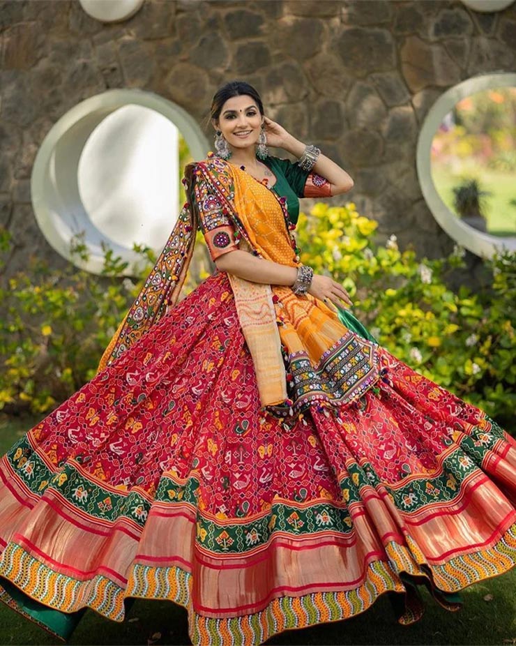 digital print chaniya choli