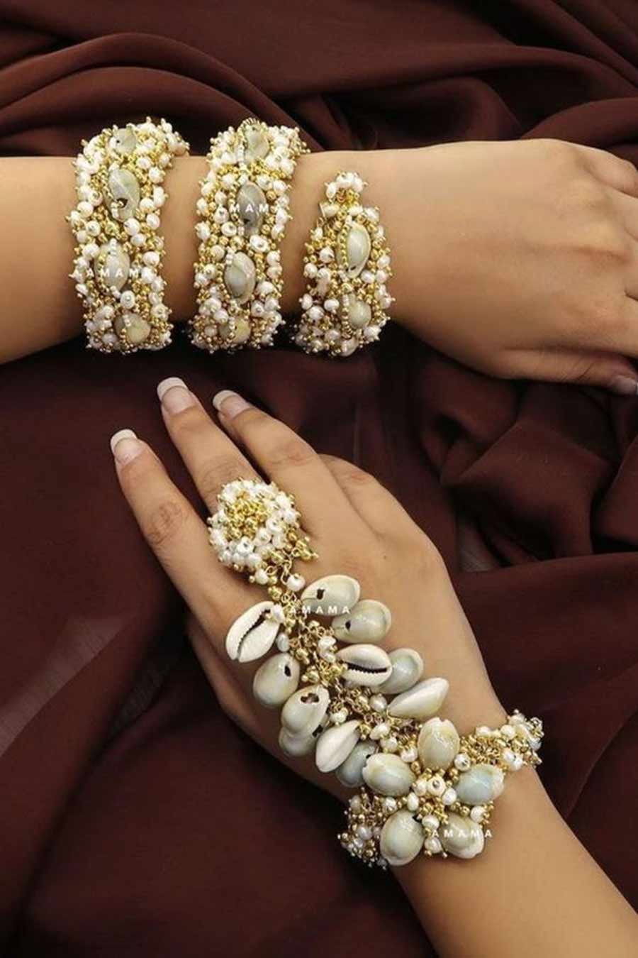 pearl kangan bangles