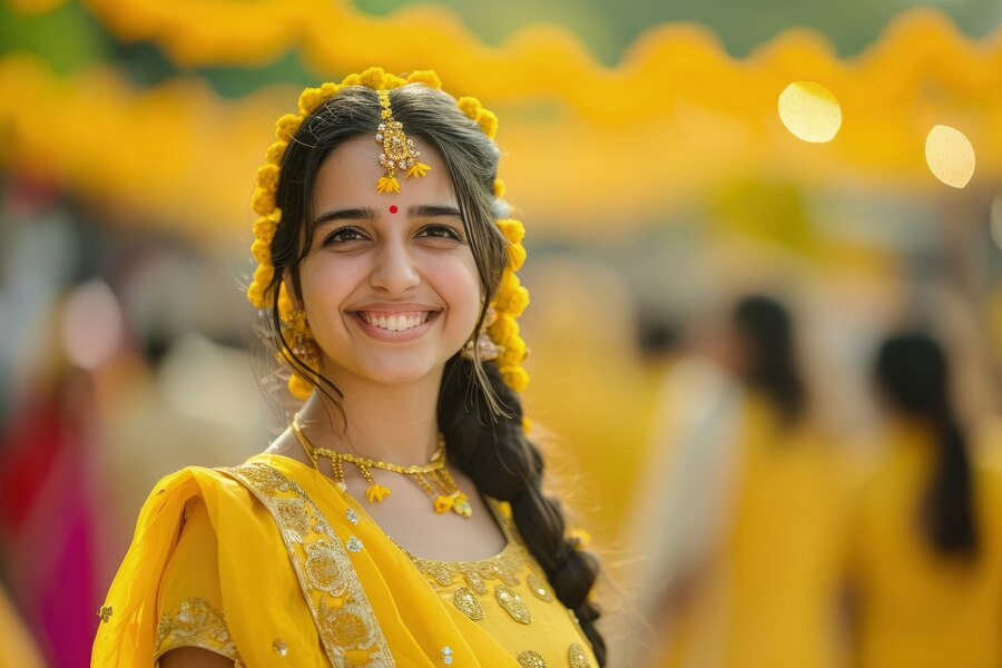 yellow colour in navratri