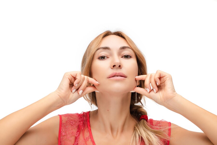 portrait-young-caucasian-female-with-medium-fair-hair-is-braided-pony-tail-with-beautiful-clear-skin-anti-wrinkle-exercises_132075-6023