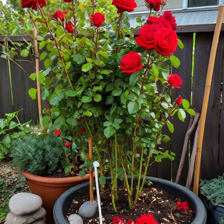 How to make rose plant bushy