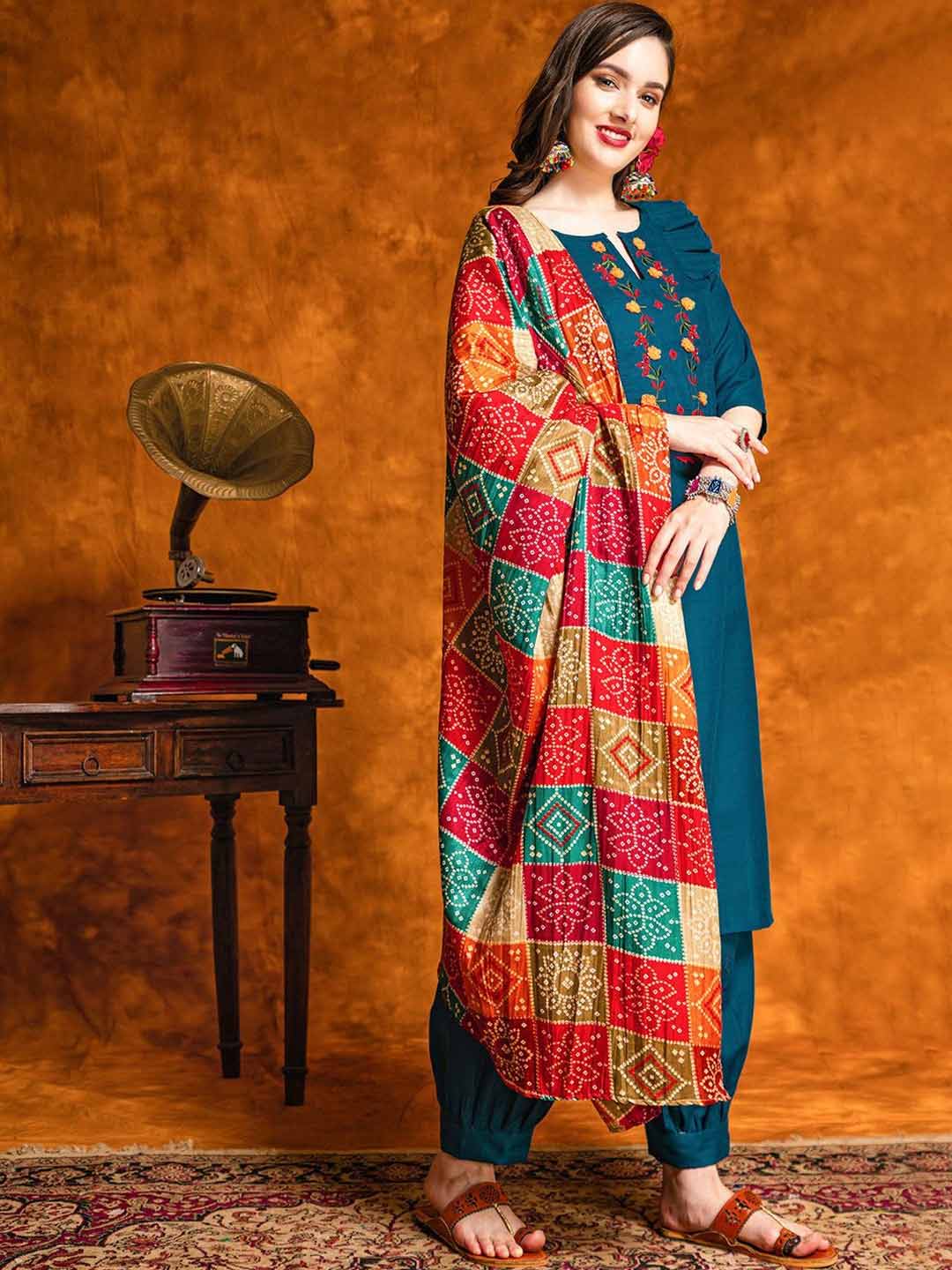 Floral Patiala Suit