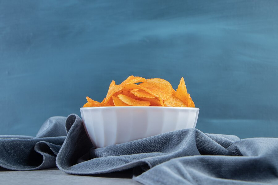 no oil potato chips recipe in 5 min