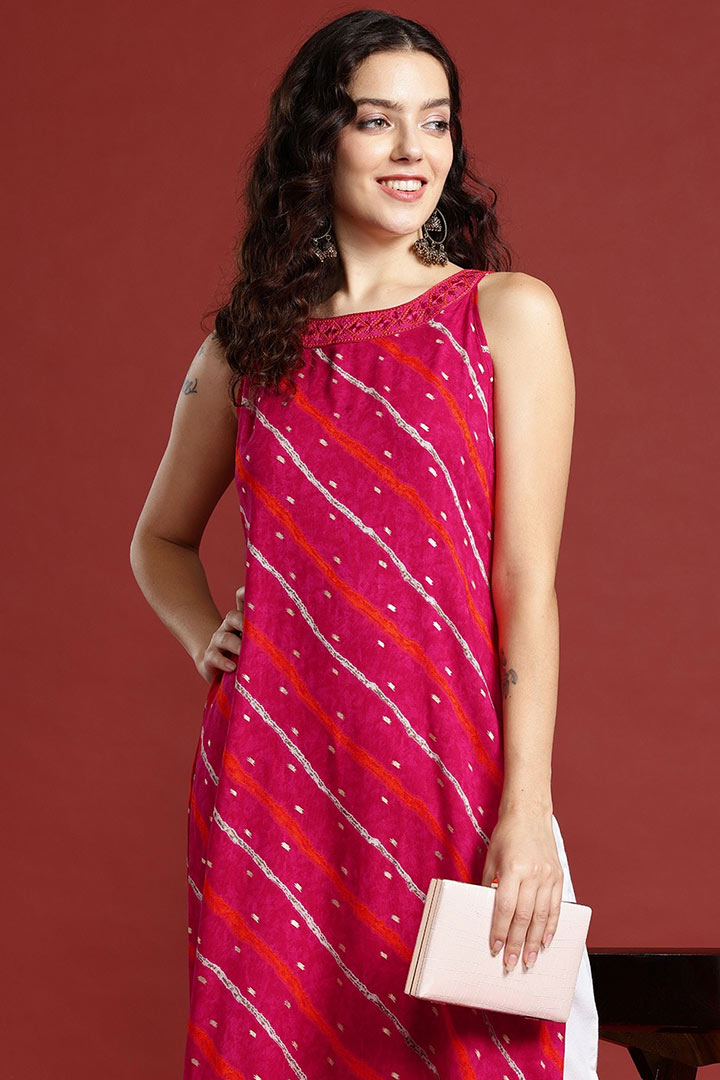 LEHRIYA PRINT KURTI