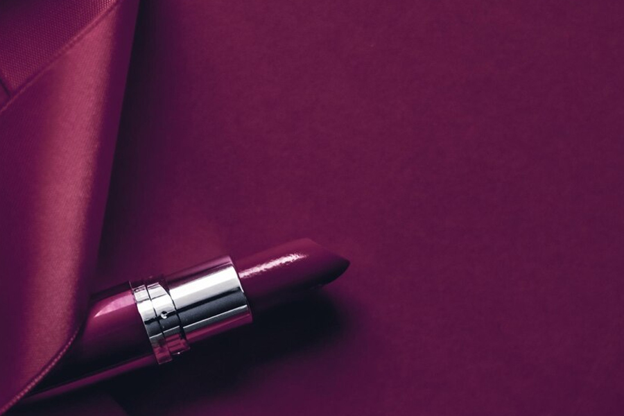 Wine colour lipstick