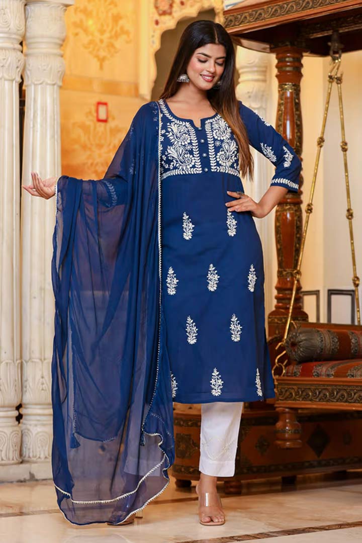 chikankari salwar suits