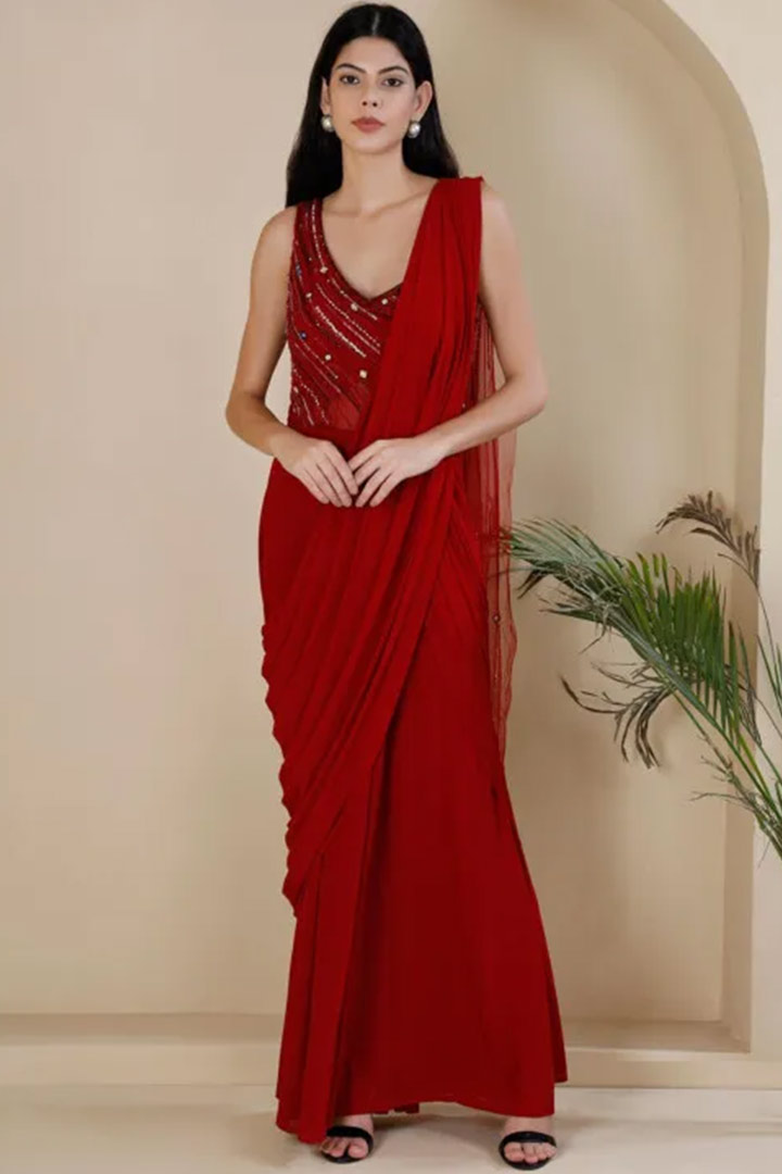new saree gown