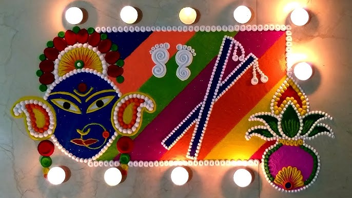 Dandiya Rangoli Design