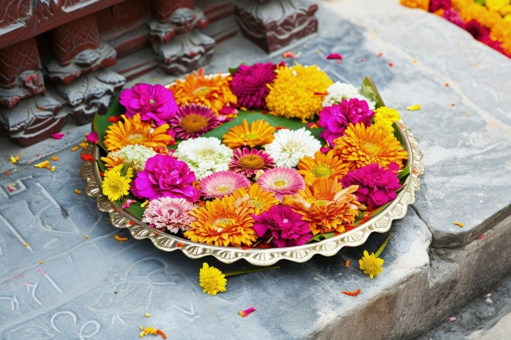 how to reuse navratri pooja flowers in garden plants