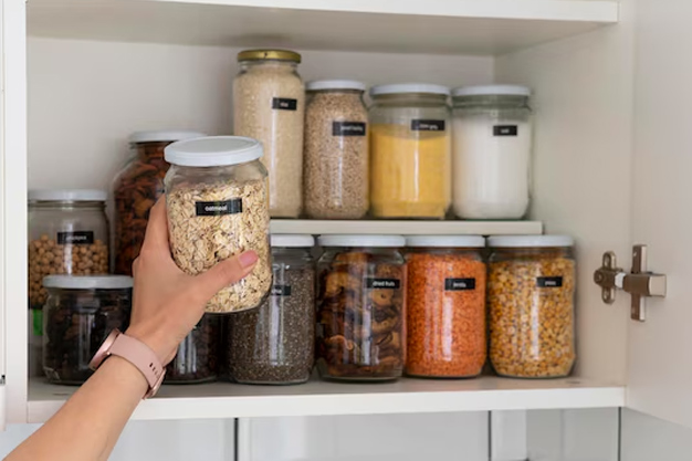 kitchen containers empty