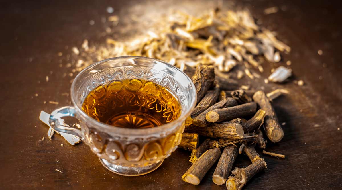 mulethi tea for facial hair