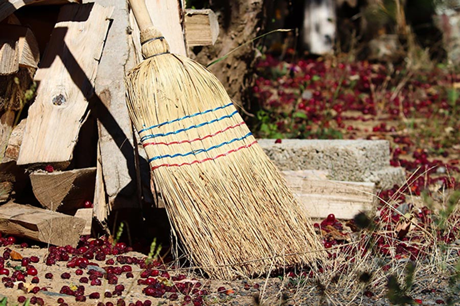 should we keep broom outside of home