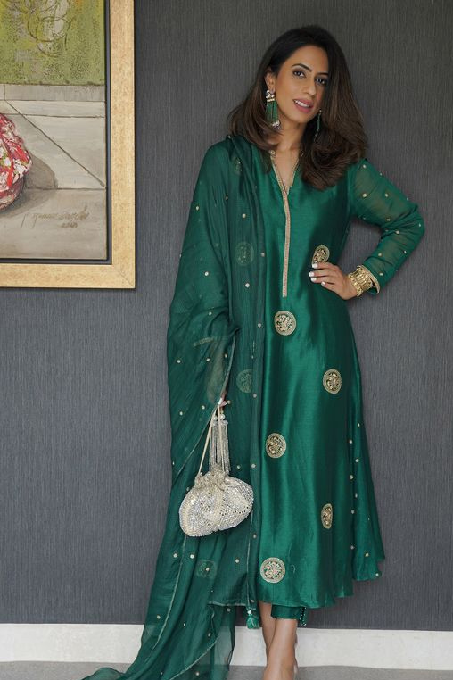 Dugra puja ke liye kurti ke designs