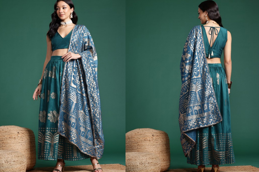 vi neck designs blouse