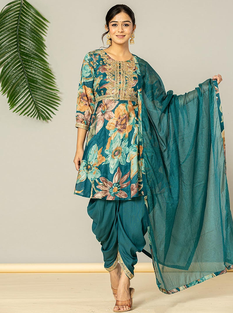 floral designs dhoti suit (2)