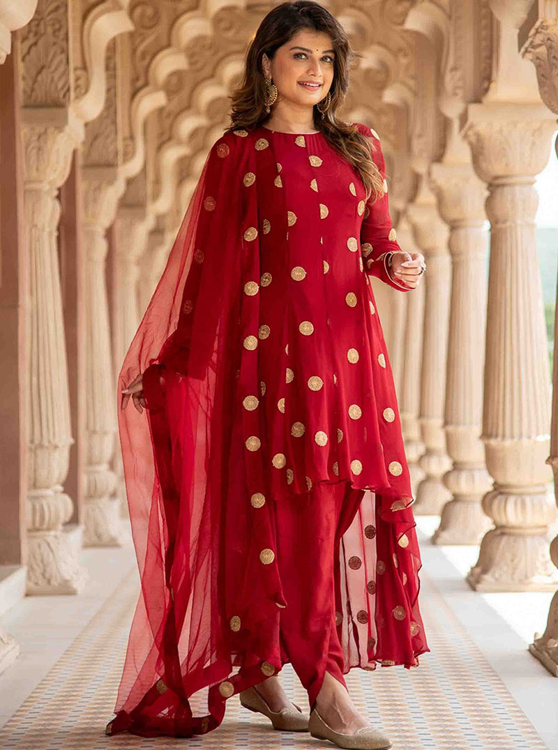 floral designs dhoti suit (3)