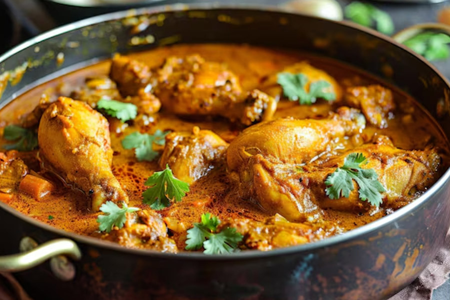how to remove excess water from chicken curry