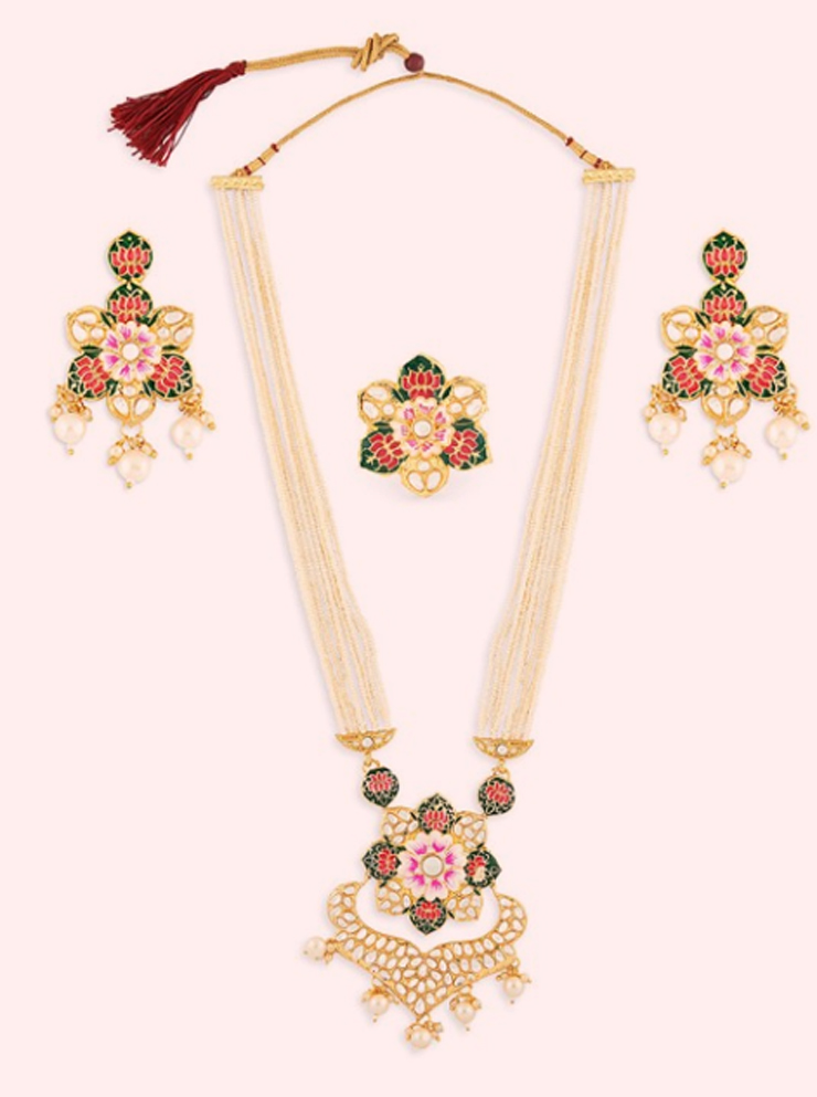 kundan work necklace