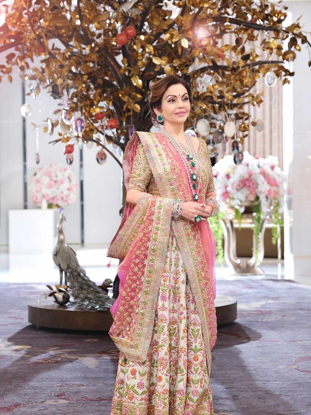 Maharani style drape