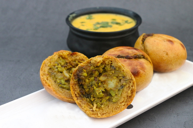 Matar baati recipe for diwali snacks