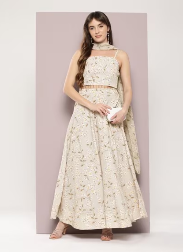 floral lehenga 
