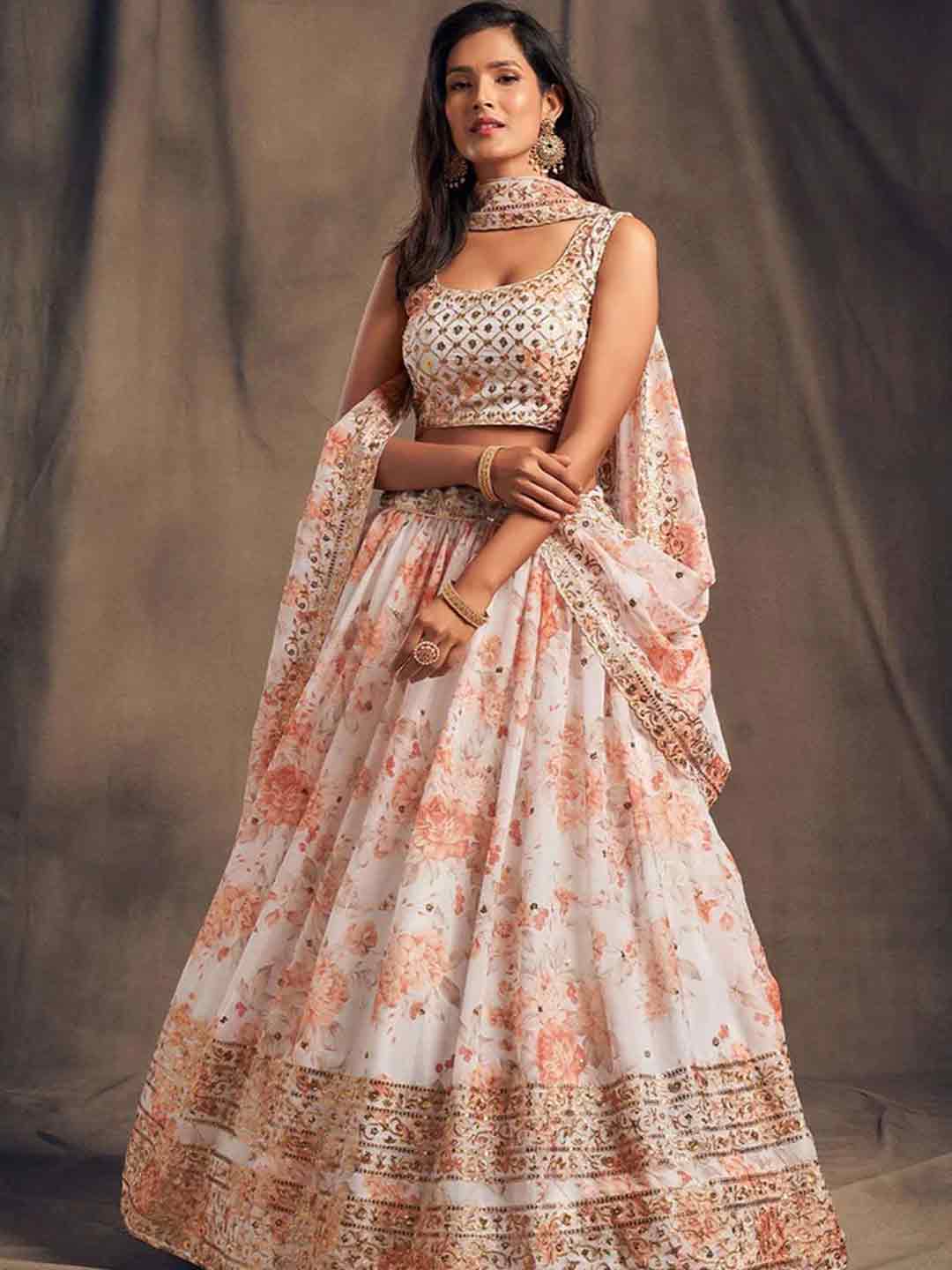 floral lehnga